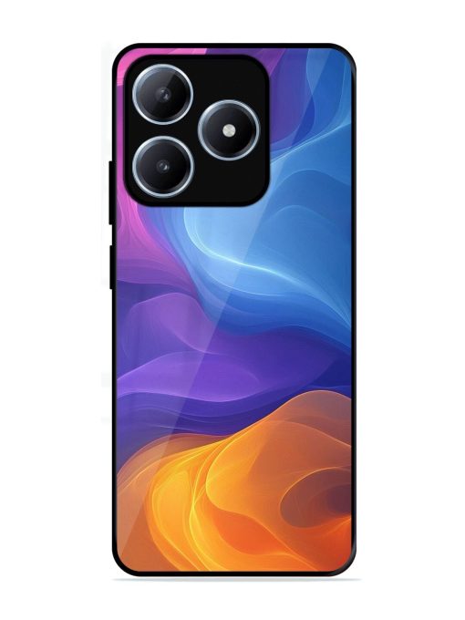 Cosmic Currents Glossy Soft Edge Case for Realme C63 (4G)