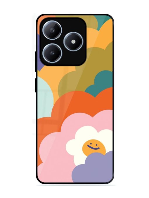 Happy Flower Power Glossy Soft Edge Case for Realme C63 (4G)