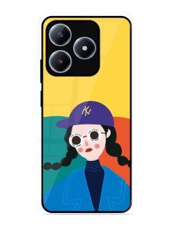 Starry-Eyed Girl Glossy Soft Edge Case for Realme C63 (4G)