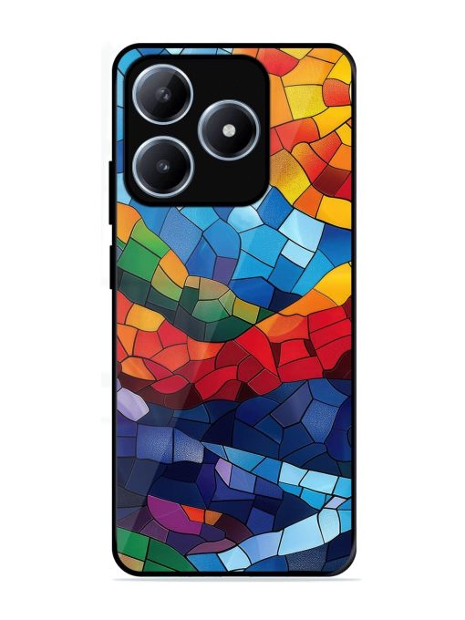 Mosaic Sunset Glossy Soft Edge Case for Realme C63 (4G)