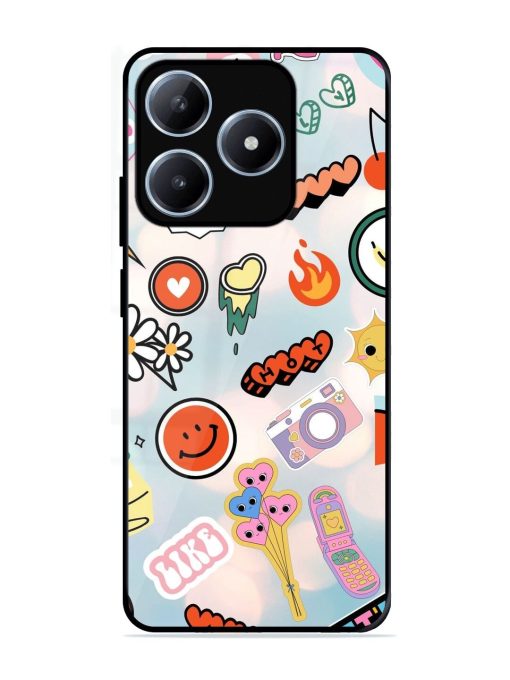 Cheerful Glossy Soft Edge Case for Realme C63 (4G)