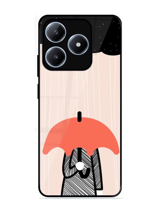 Stormy Weather, Shielded Soul Glossy Soft Edge Case for Realme C63 (4G)