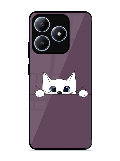 Peek-A-Boo Kitty Glossy Soft Edge Case for Realme C63 (4G)