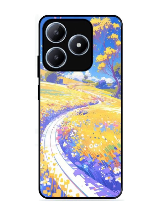 Vibrant Spring Meadow Glossy Soft Edge Case for Realme C63 (4G)