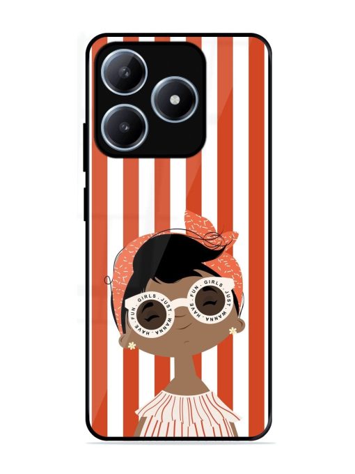 Girls Just Wanna Have Fun Glossy Soft Edge Case for Realme C63 (4G)