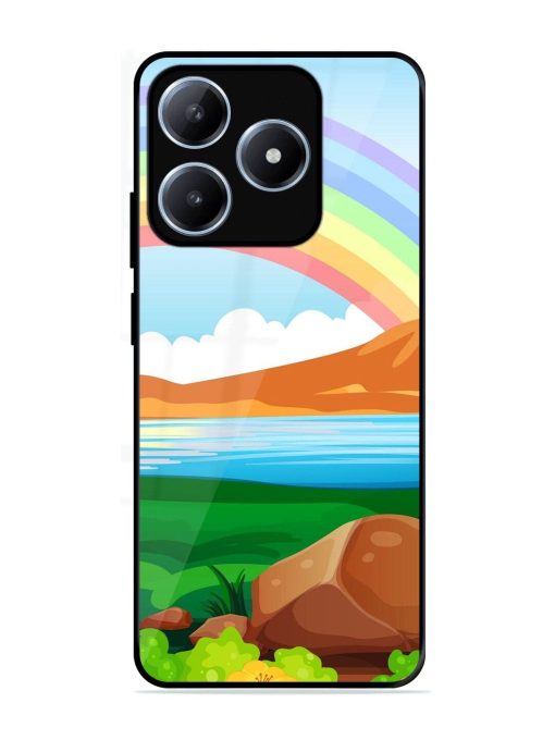 Rainbow Over The Lake Glossy Soft Edge Case for Realme C63 (4G)