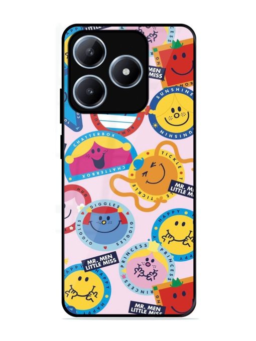 Whimsical Mr. Men & Little Miss Glossy Soft Edge Case for Realme C63 (4G)