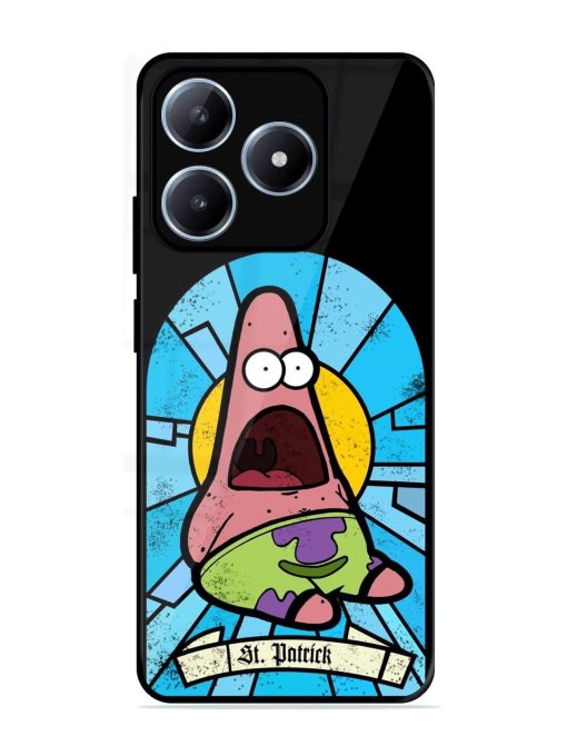 St. Patrick'S Day Stained Glass Patrick Star Glossy Soft Edge Case for Realme C63 (4G)