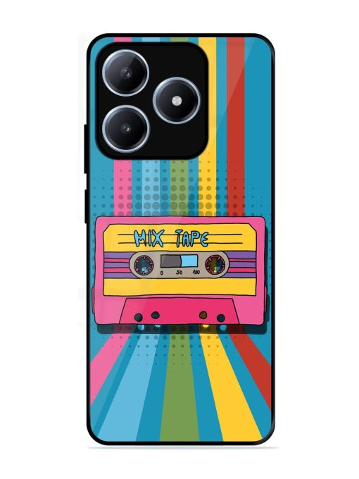 Retro Cassette Tapes Glossy Soft Edge Case for Realme C63 (4G)