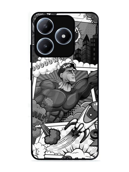 Comic Book Chaos Glossy Soft Edge Case for Realme C63 (4G)