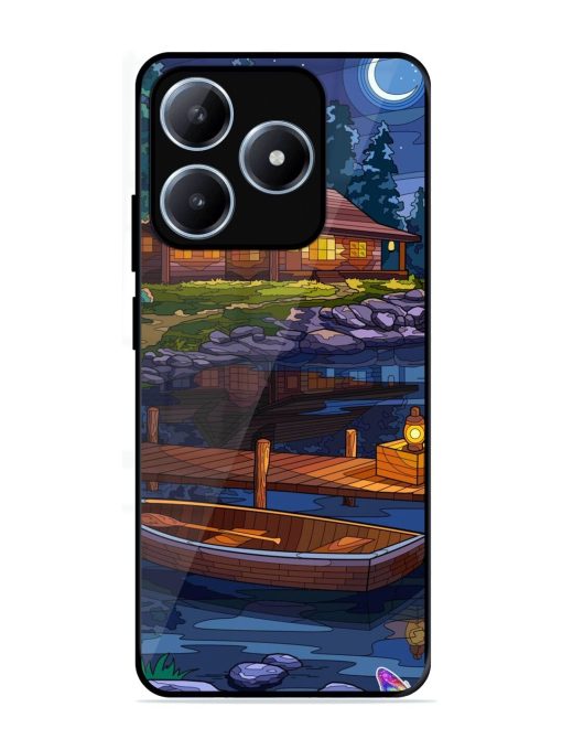 Moonlit Serenity Glossy Soft Edge Case for Realme C63 (4G)