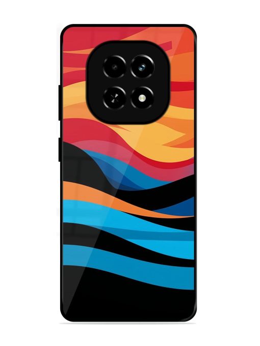 Blazing Currents Glossy Soft Edge Case for Realme C63 (5G)