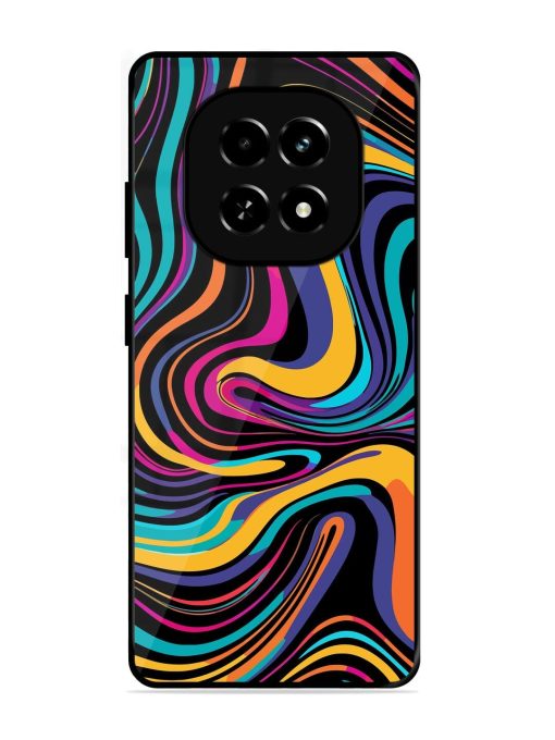 Psychedelic Swirl Glossy Soft Edge Case for Realme C63 (5G)