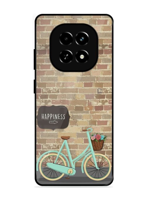 Pedaling Towards Happiness Glossy Soft Edge Case for Realme C63 (5G)