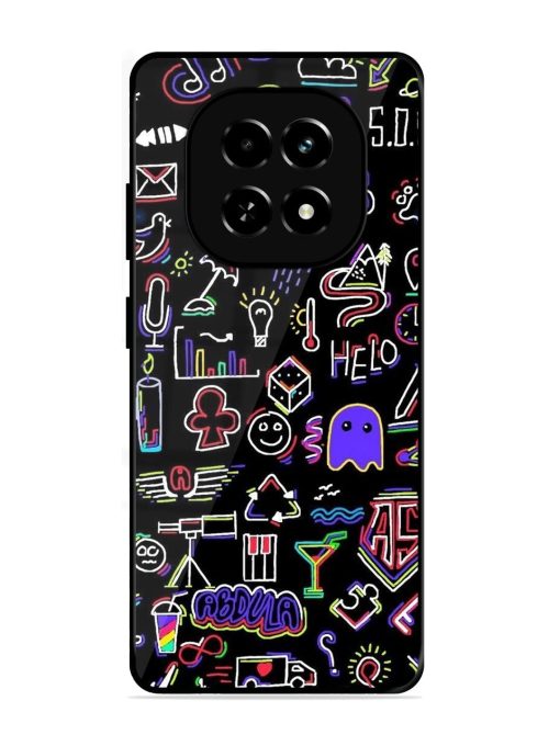 Neon Doodle Glossy Soft Edge Case for Realme C63 (5G)