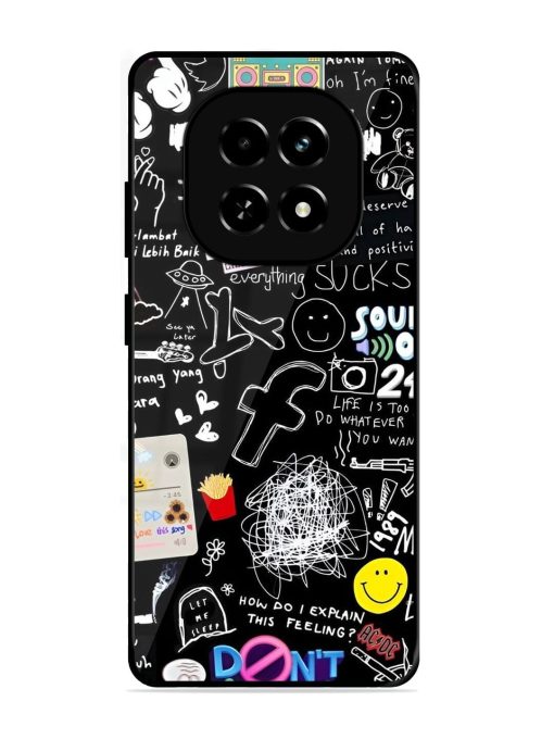 Doodle Diary Glossy Soft Edge Case for Realme C63 (5G)