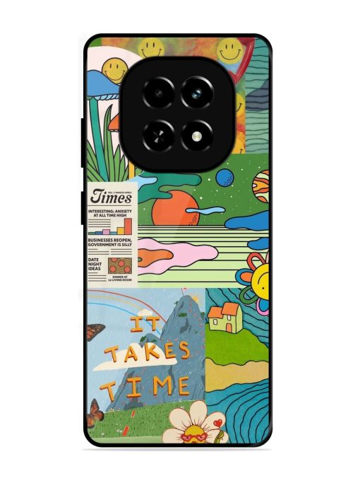 Groovy Vibes Glossy Soft Edge Case for Realme C63 (5G)