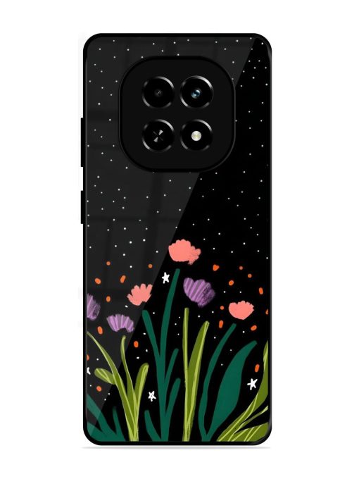 Midnight Bloom Glossy Soft Edge Case for Realme C63 (5G)