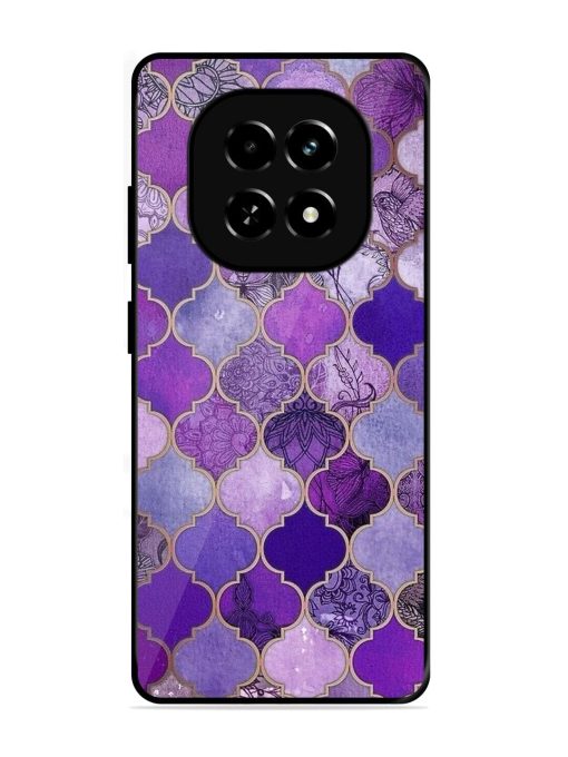 Purple Mosaic Magic Glossy Soft Edge Case for Realme C63 (5G)