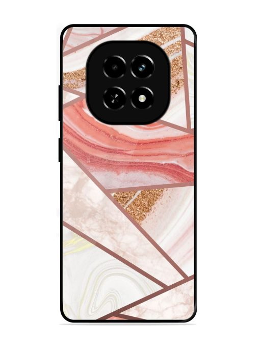 Rosy Mosaic Glossy Soft Edge Case for Realme C63 (5G)