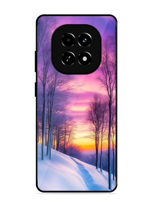 Winter'S Purple Haze Glossy Soft Edge Case for Realme C63 (5G)