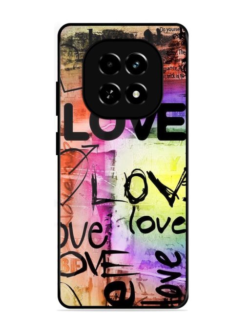 Love Graffiti Glossy Soft Edge Case for Realme C63 (5G)