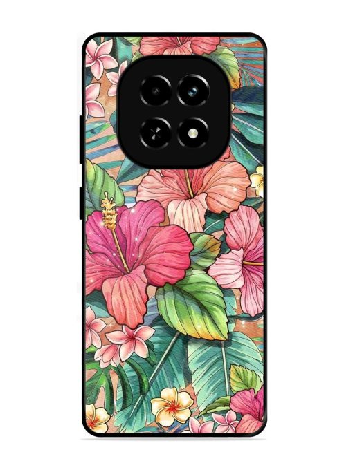 Tropical Tapestry Glossy Soft Edge Case for Realme C63 (5G)