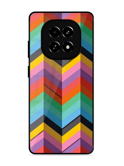 Colorful Zigzag Glossy Soft Edge Case for Realme C63 (5G)