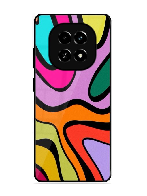 Groovy Swirls Glossy Soft Edge Case for Realme C63 (5G)