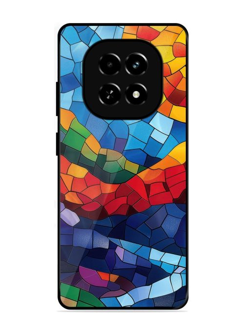 Mosaic Sunset Glossy Soft Edge Case for Realme C63 (5G)