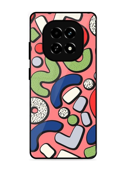 Groovy Geometric Shapes Glossy Soft Edge Case for Realme C63 (5G)