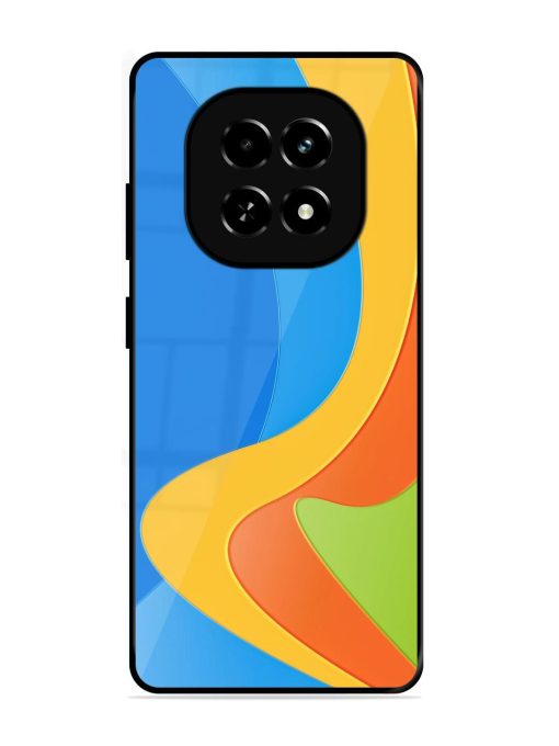 Curvy Color Cascade Glossy Soft Edge Case for Realme C63 (5G)