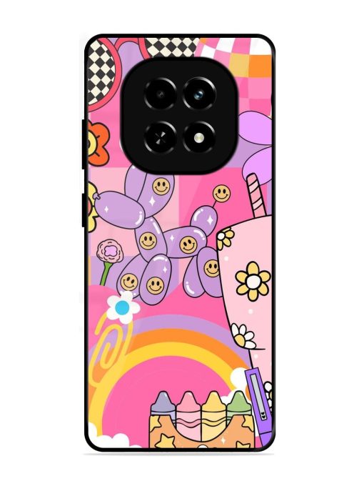 Whimsical Y2K Chaos Glossy Soft Edge Case for Realme C63 (5G)