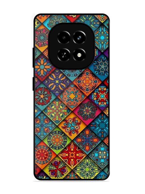 Patchwork Mandala Mosaic Glossy Soft Edge Case for Realme C63 (5G)