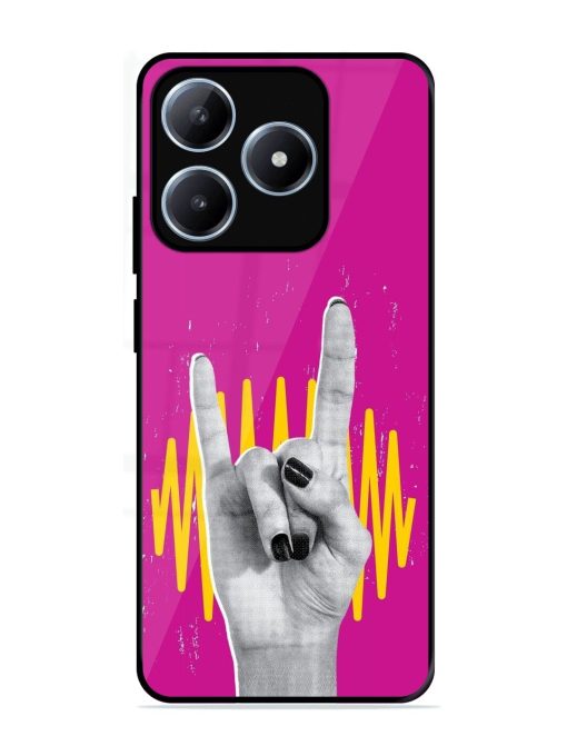 Rock Hand Glossy Soft Edge Case for Realme Narzo N63