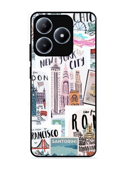 Travelogue Glossy Soft Edge Case for Realme Narzo N63