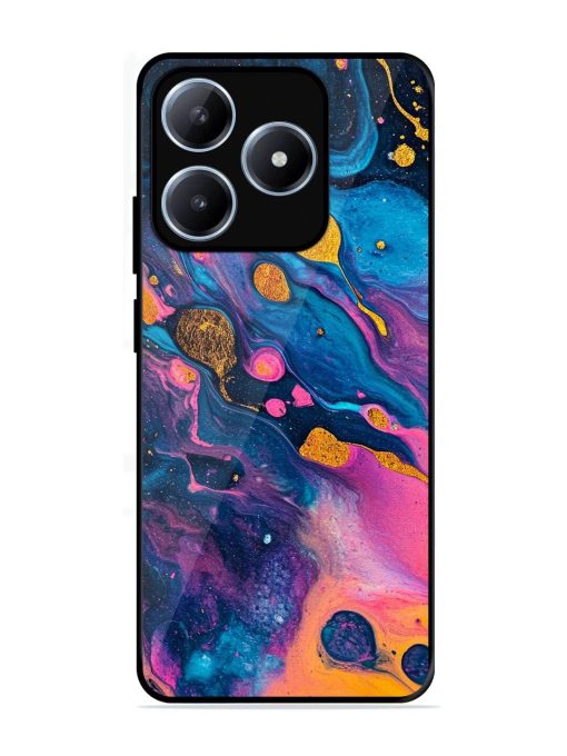Cosmic Swirl Glossy Soft Edge Case for Realme Narzo N63
