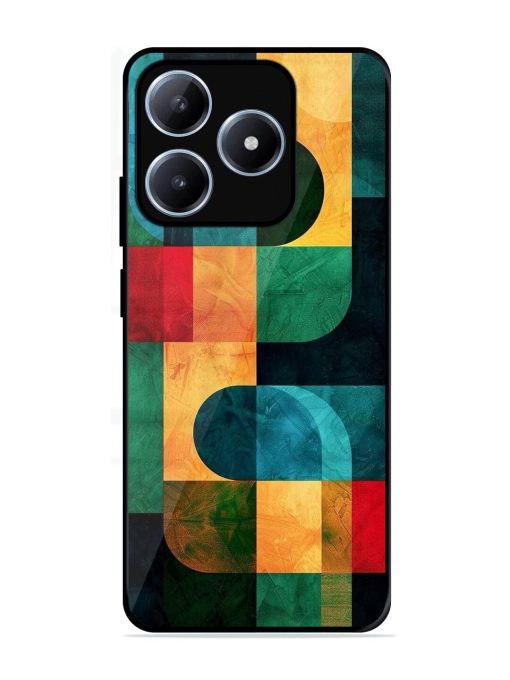 Geometric Harmony Glossy Soft Edge Case for Realme Narzo N63