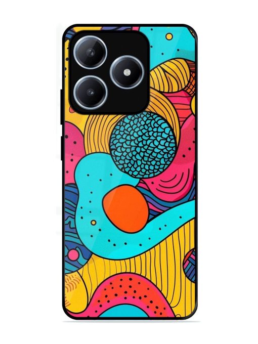 Psychedelic Patterns Glossy Soft Edge Case for Realme Narzo N63