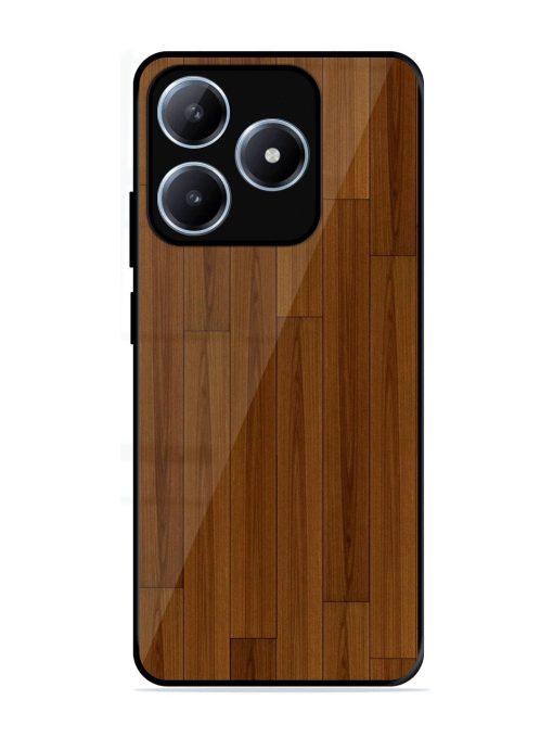 Warm Woodgrain Glossy Soft Edge Case for Realme Narzo N63