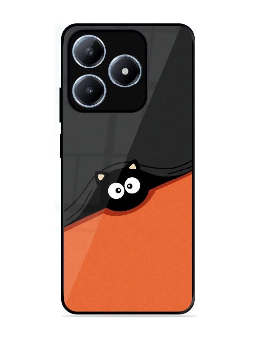 Peek-A-Boo Kitty Glossy Soft Edge Case for Realme Narzo N63