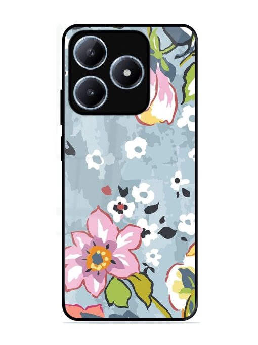 Floral Fantasy Glossy Soft Edge Case for Realme Narzo N63