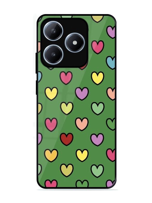 Rainbow Heart Parade Glossy Soft Edge Case for Realme Narzo N63