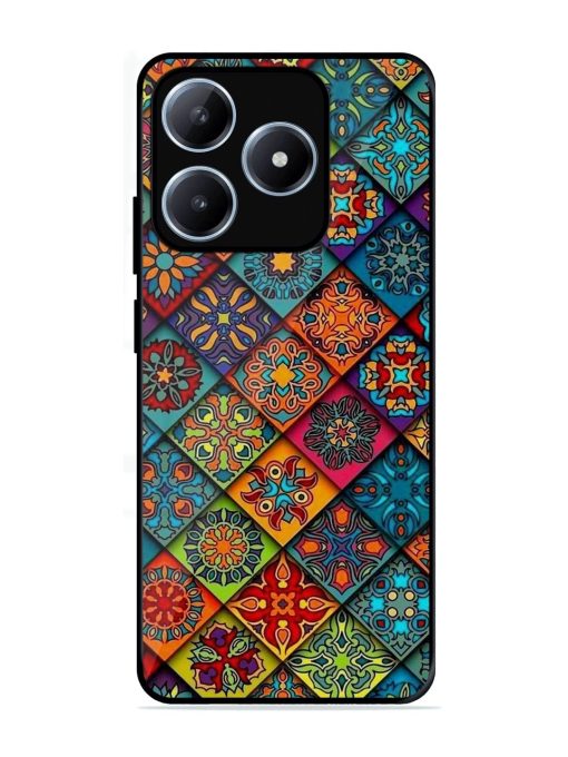 Patchwork Mandala Mosaic Glossy Soft Edge Case for Realme Narzo N63