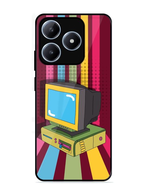 Retro Tech Vibes Glossy Soft Edge Case for Realme Narzo N63