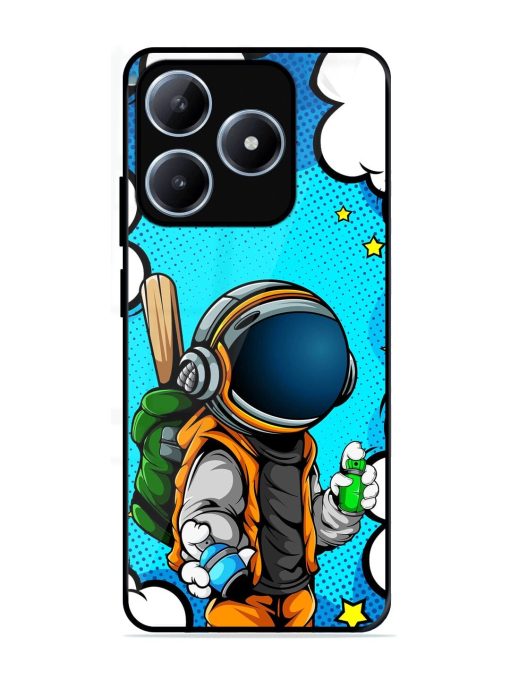 Space Graffiti Artist Glossy Soft Edge Case for Realme Narzo N63