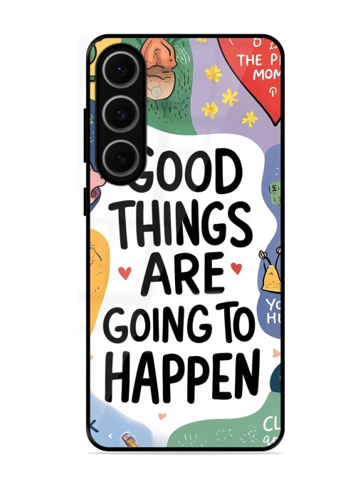 Uplifting Scribbles Glossy Soft Edge Case for Samsung Galaxy S24 Fe (5G)