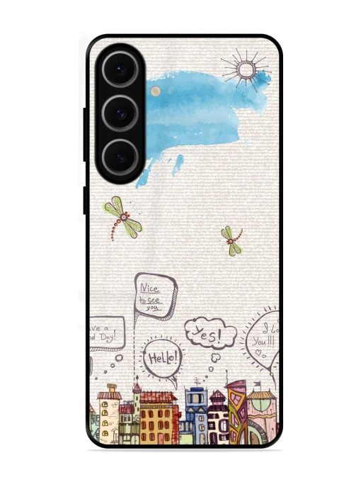 Doodle City Glossy Soft Edge Case for Samsung Galaxy S24 Fe (5G)