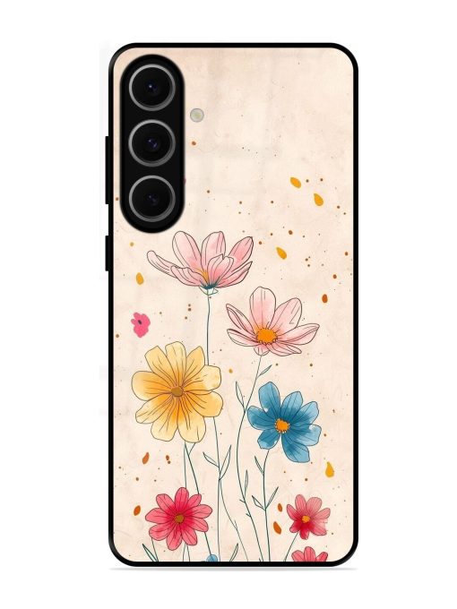 Delicate Bloom Glossy Soft Edge Case for Samsung Galaxy S24 Fe (5G)