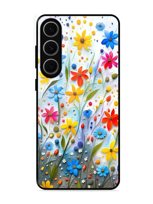 Vibrant Floral Glossy Soft Edge Case for Samsung Galaxy S24 Fe (5G)